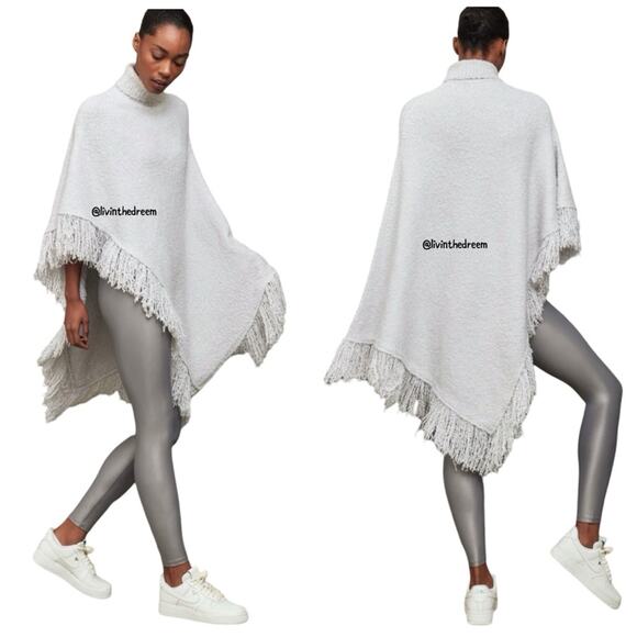 SER.O.YA Frost Poncho SZ XS Silver $348 - Picture 2 of 14